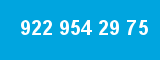 922 954 29 75